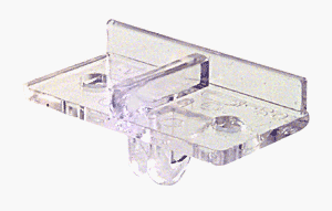 CRL Clear Acrylic Front Rest with Divider [100 pack] - KV102P