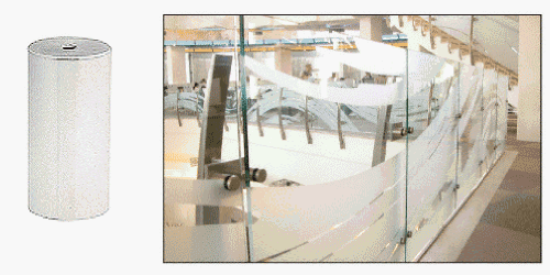 CRL Polished Stainless Standoff Base 2" Diameter by 4" Long - S0B24PS