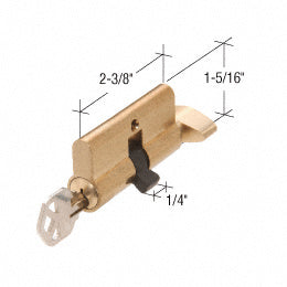 Prime-Line Products K 5062 Key Cylinder w/Thumbturn, Solid Brass Construction, Polished Brass Finish
