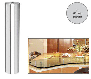 CRL 316 Polished Stainless 1" Diameter by 6" Long Standoff Base - S0B106PS