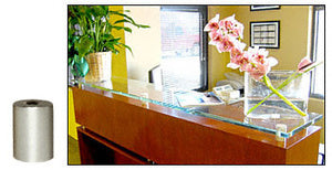 CRL Brushed Stainless Standoff Base 3/4" Diameter by 1/4" Long - S0B3414BS