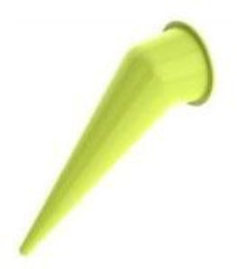 Albion 935-3 Bright Green Bent Nozzle for Bulk Guns - ALBION 9353